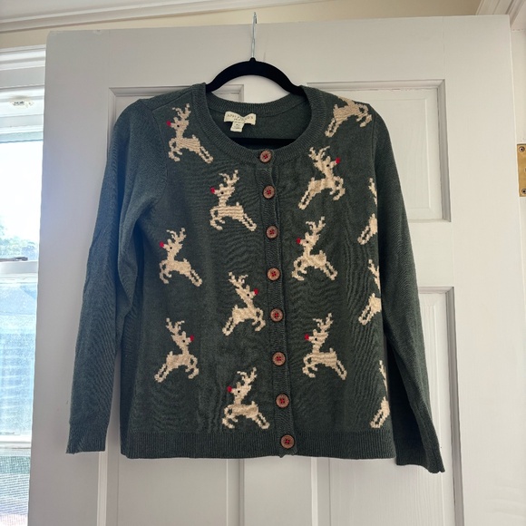 Like New Women's Reindeer Sweater Size Petite Small - Picture 1 of 6